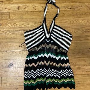 Missoni Striped Halter Top